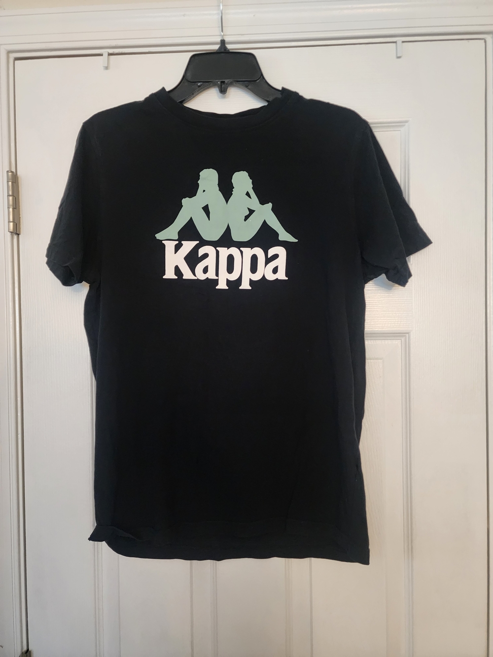 Kappa Black Tee with Mint Logo